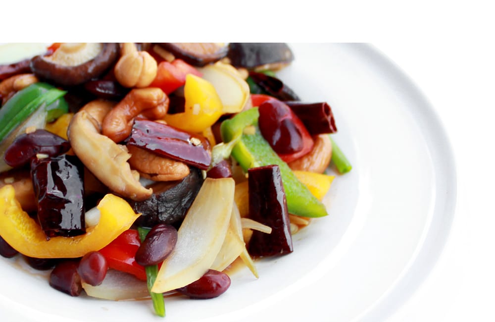 Stir Fried Red Kidney Bean with Cashew Nut (ถั่วแดงหลวงผัดเม็ด