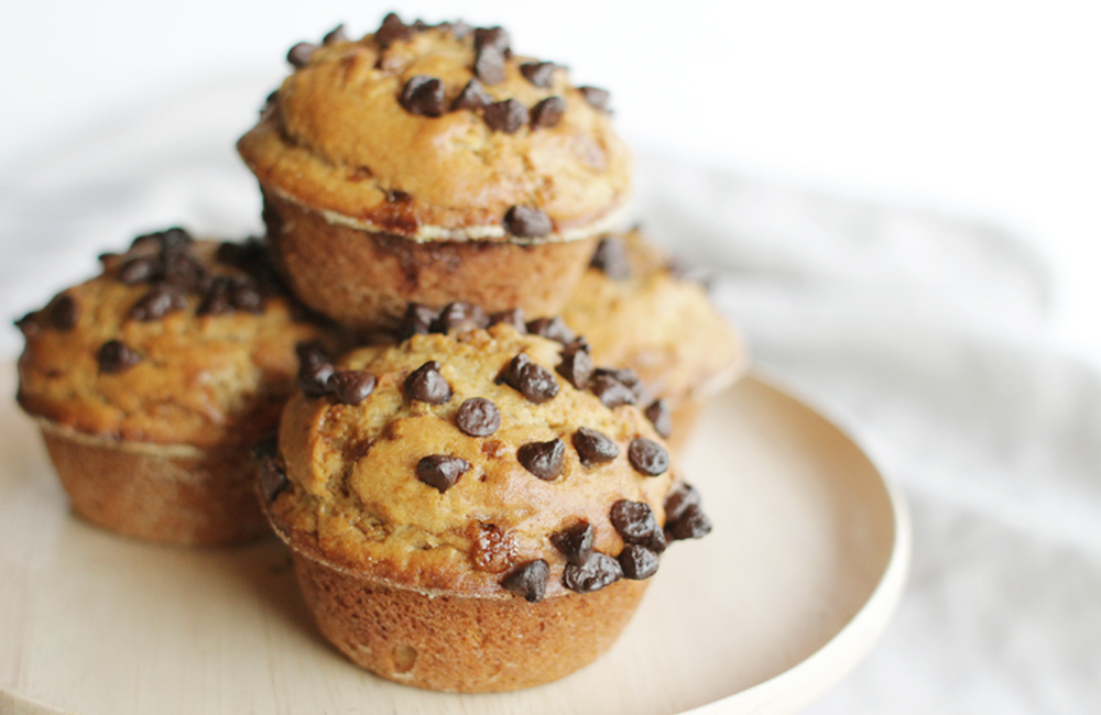 Peanut Butter and Grape Jam Muffin (มัฟฟินพีนัตบัตเตอร์แยมองุ่น)