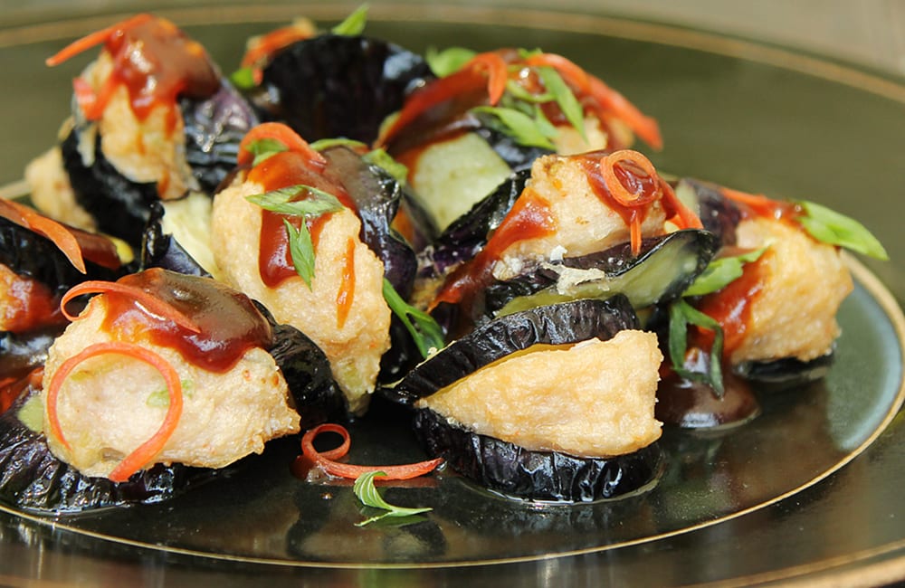 Eggplant Dumpling (เกี๊ยวมะเขือม่วง)