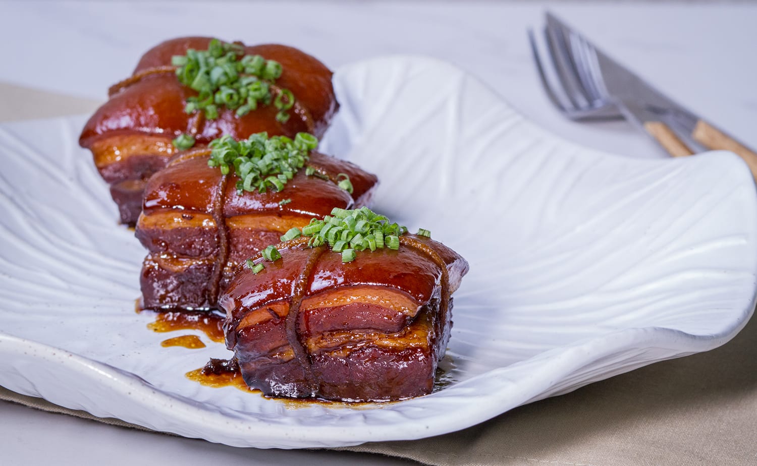 TaiwaneseStyled Braised Pork Belly (หมูสามชั้นตุ๋นซีอิ๊ว)