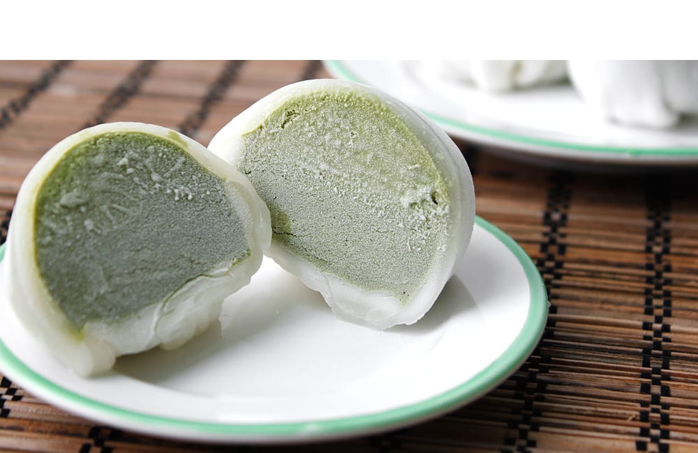 Matcha Ice Mochi (โมจิไอศกรีมชาเขียว)