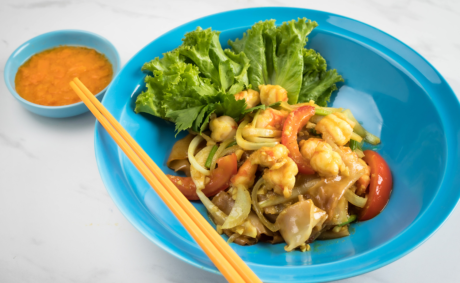 Curry Powder Prawn Noodle (ก๋วยเตี๋ยวกุ้งสับ)