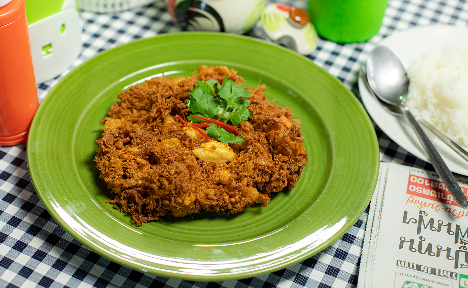 Red Curry Crab Omelette (ไข่เจียวปูพริกแกง)