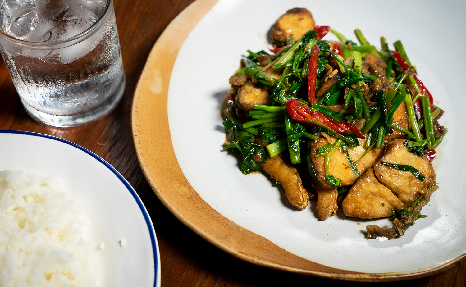 Stir-fried Seabass with Chinese Celery (ปลาผัดขึ้นฉ่าย)