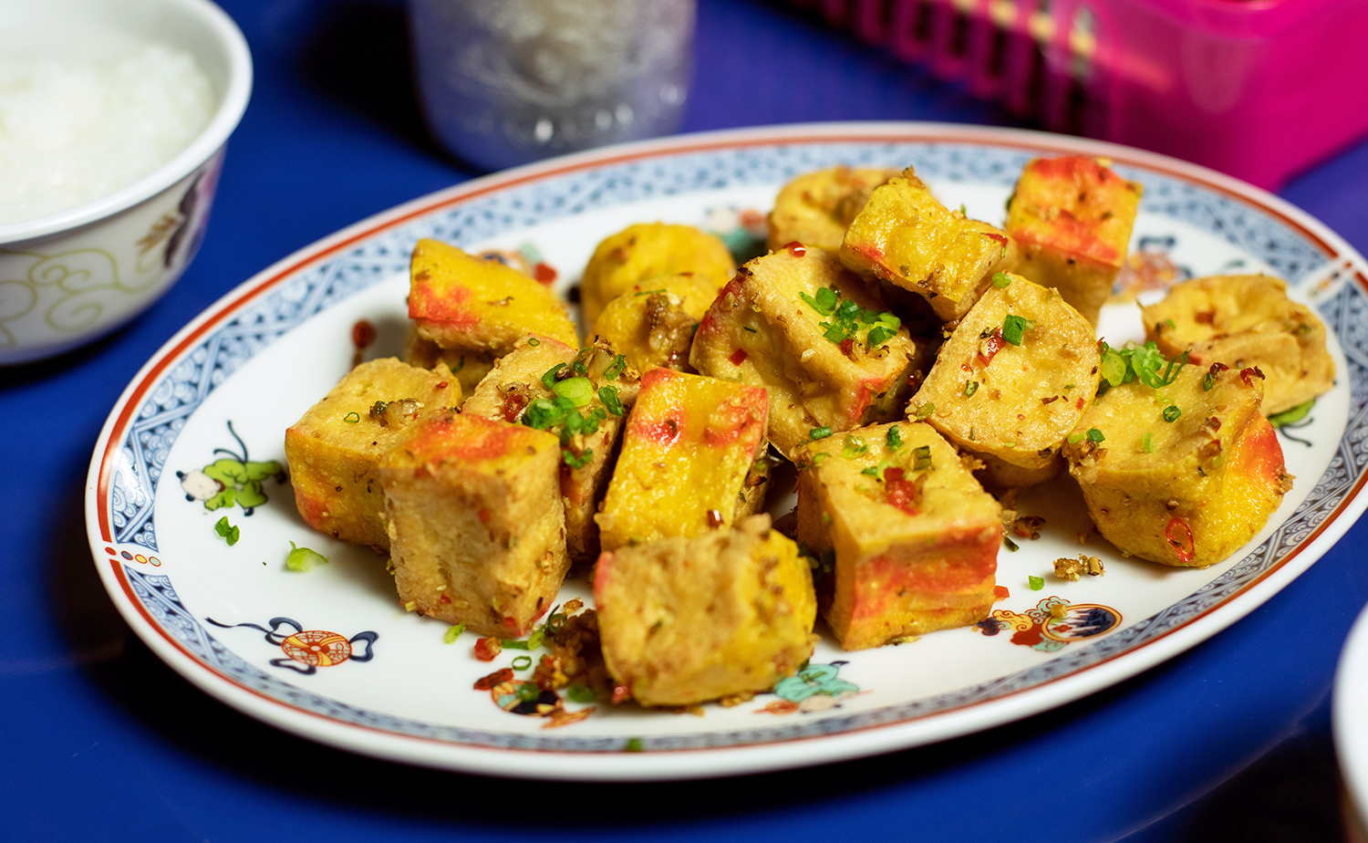 Salt and Chilli Crispy Tofu (เต้าหู้ทอดผัดพริกเกลือ)