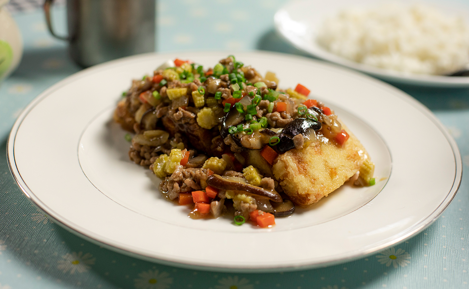 Sticky Gravy Crispy Tofu (เต้าหู้ทรงเครื่อง)