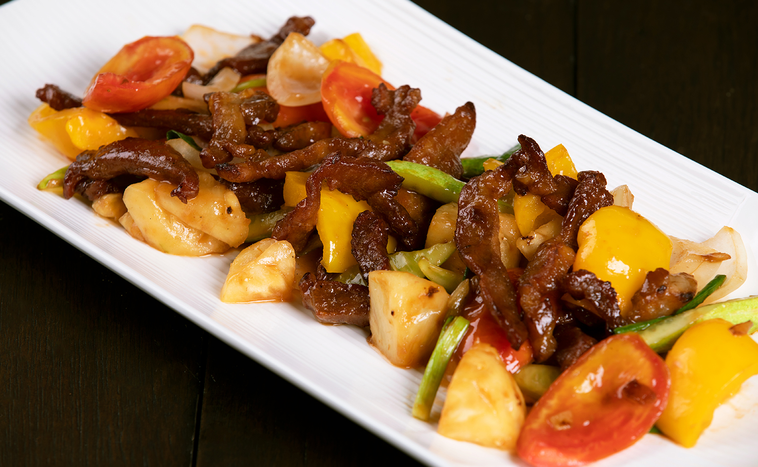 Sweet and Sour Sundried Pork (หมูแดดเดียวผัดเปรี้ยวหวาน)