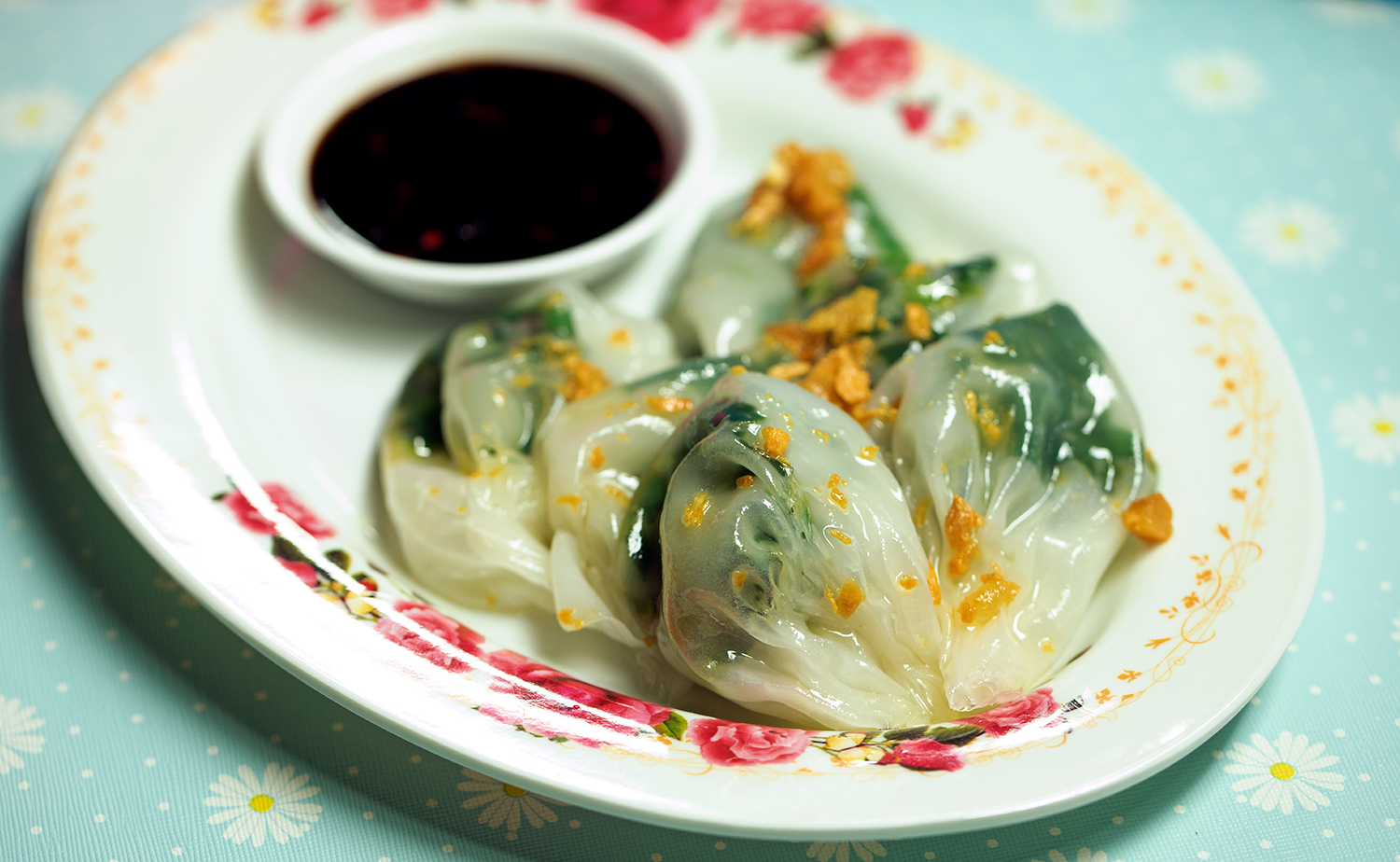 Garlic Chive Dumplings (กุยช่ายแป้งสด)