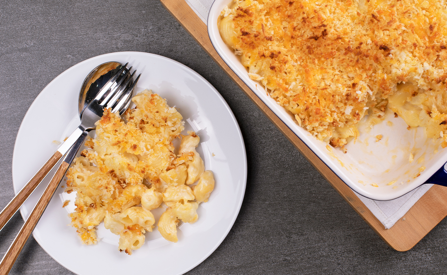 Baked Cauli Cheese Pasta (พาสต้าและกะหล่ำดอกอบชีส)
