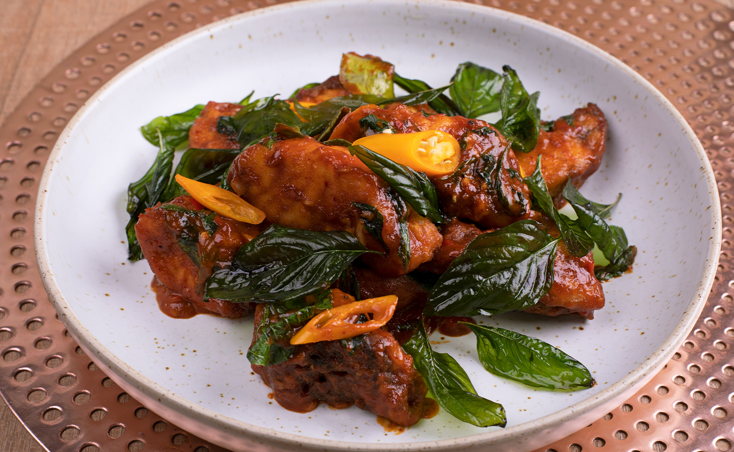 Crispy Seabass in Chilli Jam Sauce (ปลากะพงกรอบผัดพริกเผา)