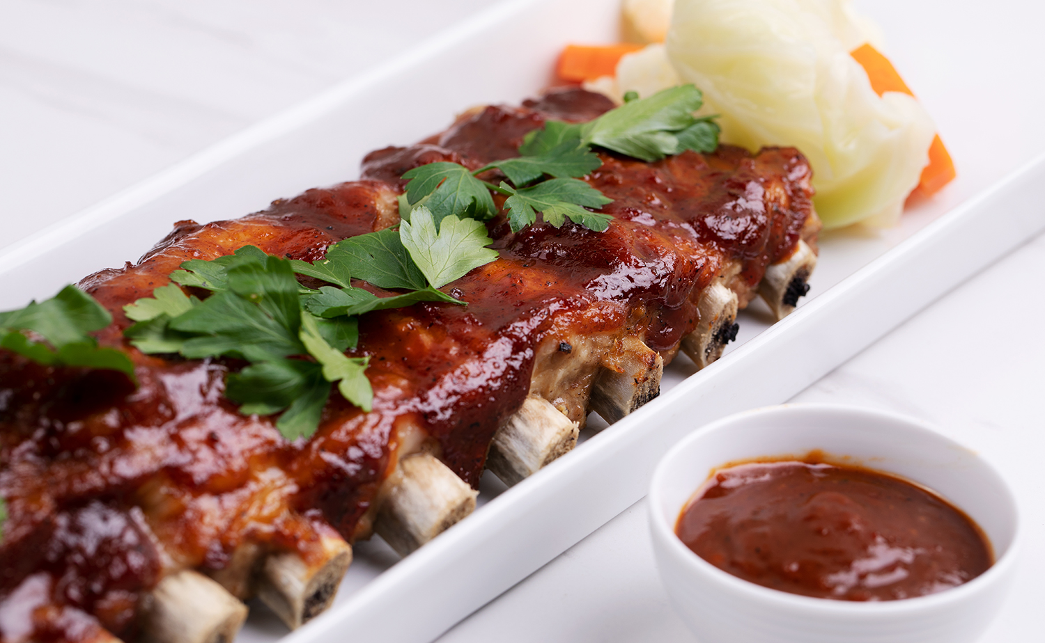 BBQ Pork Ribs (ซี่โครงหมูย่างบาร์บีคิว)