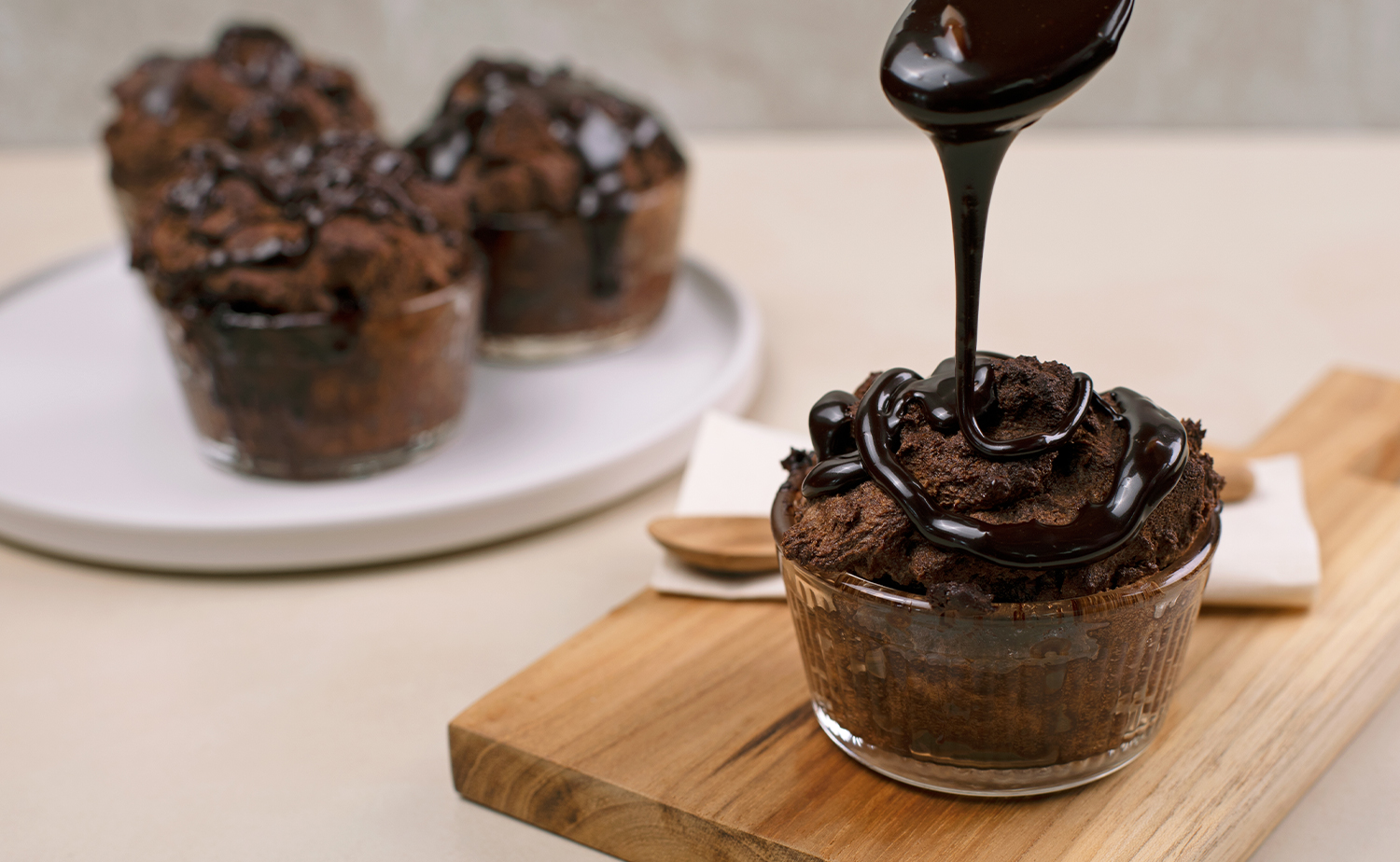 AirFryer Chocolate Bread Pudding (ช็อกโกแลตเบรดพุดดิงหม้อทอดลมร้อน)
