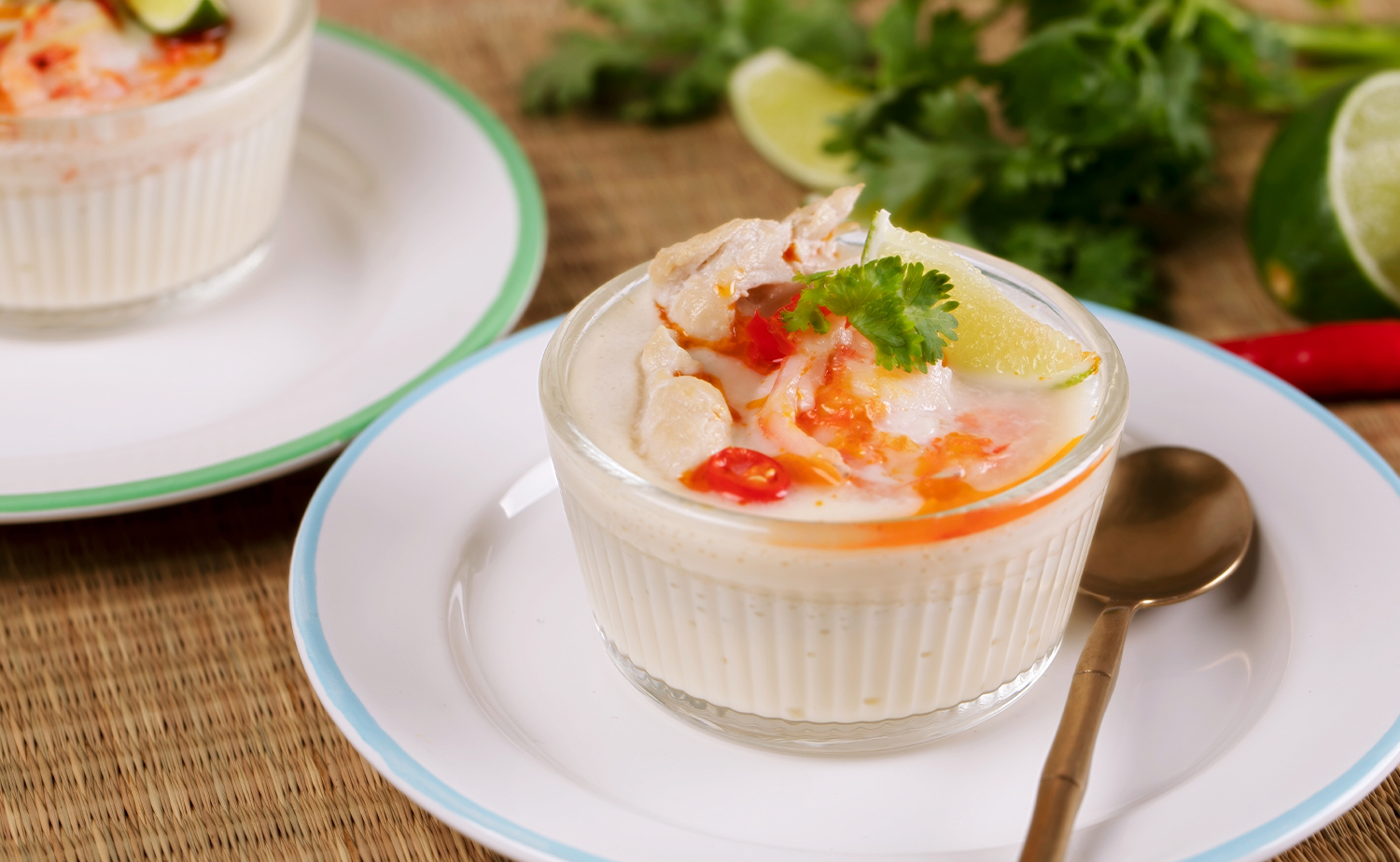 Tom-Kha Chawanmushi (ไข่ตุ๋นต้มข่า)