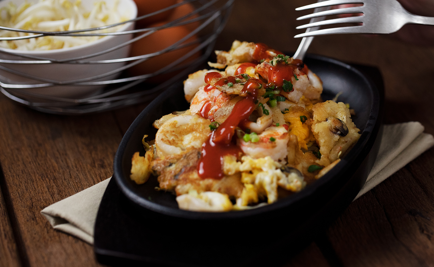 Crispy Seafood Pancake (ทะเลทอด)