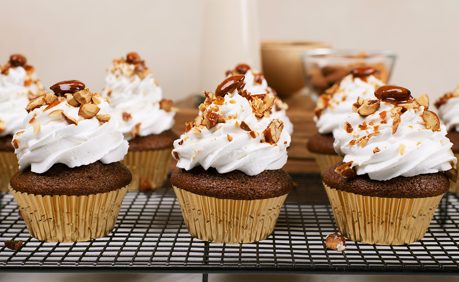 Toffee Nut Latte Cupcake (ทอฟฟี่นัตลาเต้คัพเค้ก)
