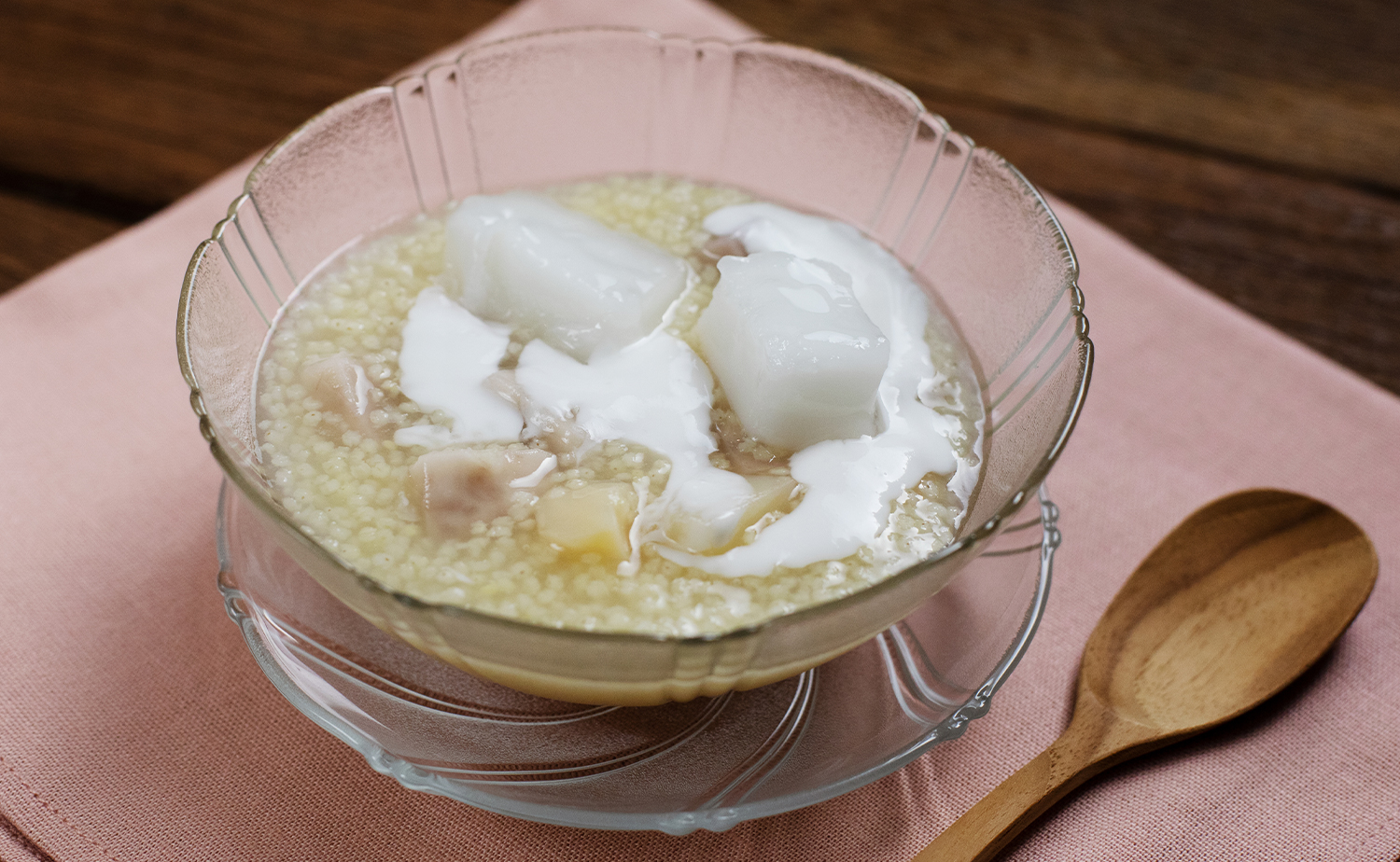Sweet Millet in Coconut Milk (ข้าวฟ่างน้ำกะทิ)