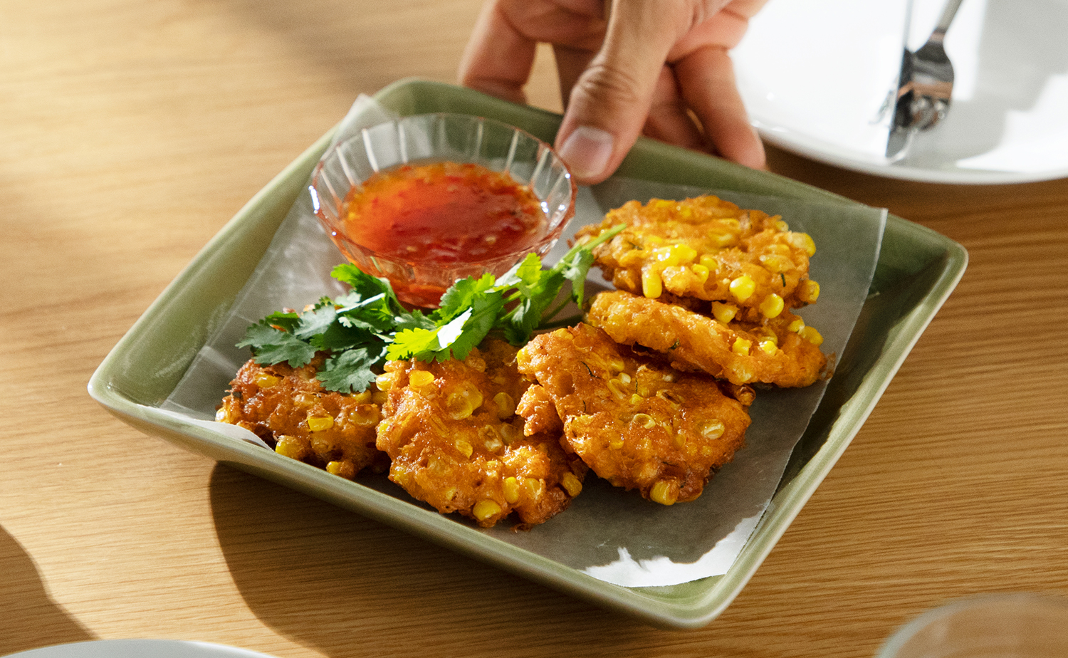 Crab and Corn Fritter (ทอดมันปูข้าวโพด)