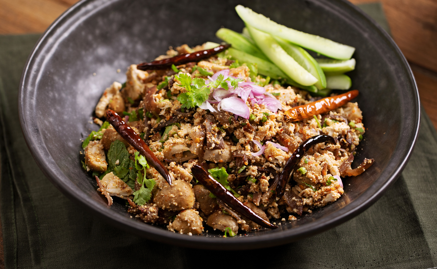 Tofu Larb (ลาบเต้าหู้)