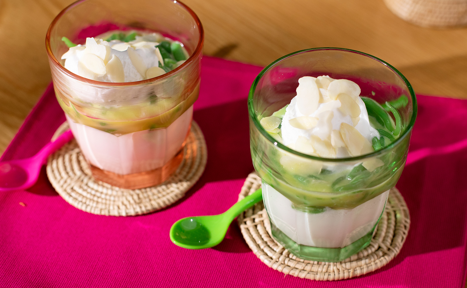 Cendol Panna Cotta (ลอดช่องแพนนาคอตตา)