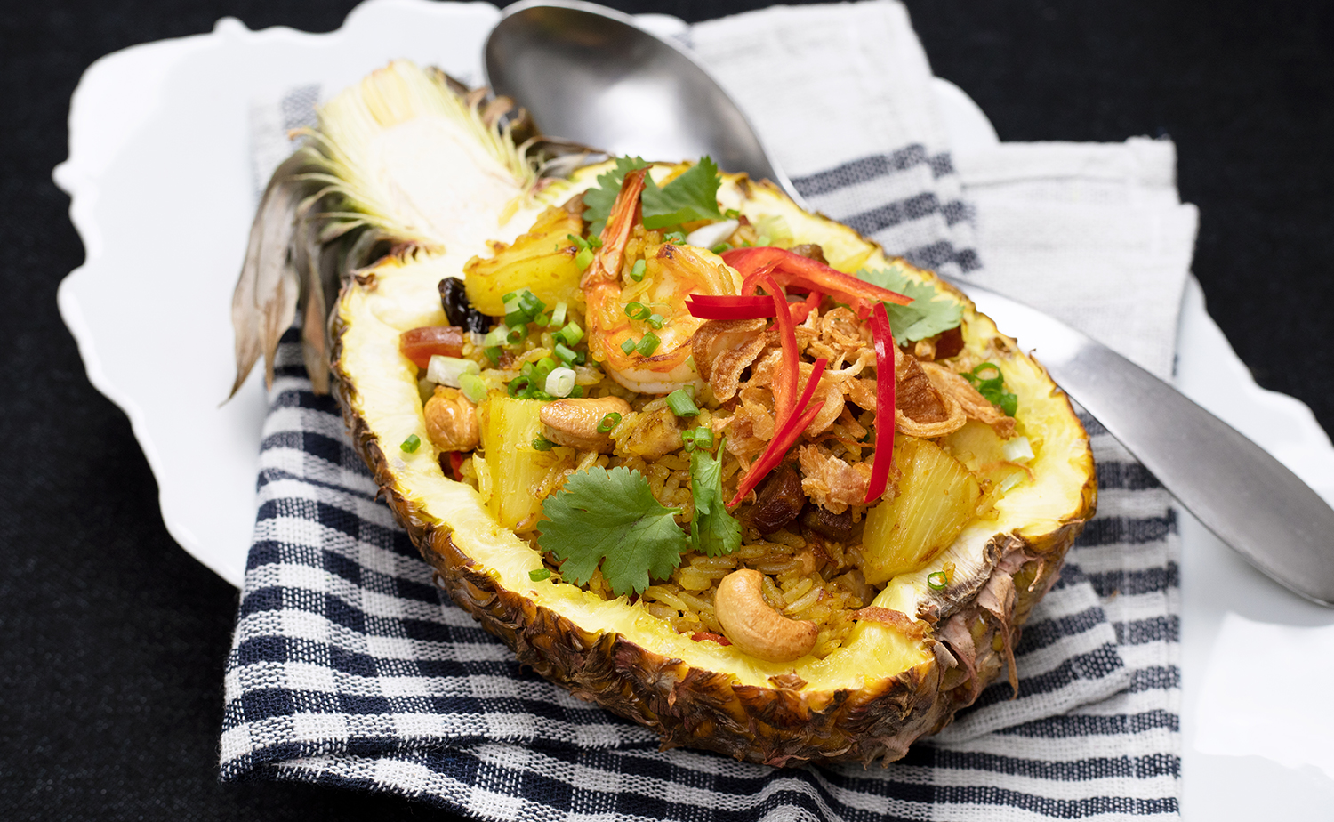 Pineapple Baked Rice (ข้าวอบสับปะรด)