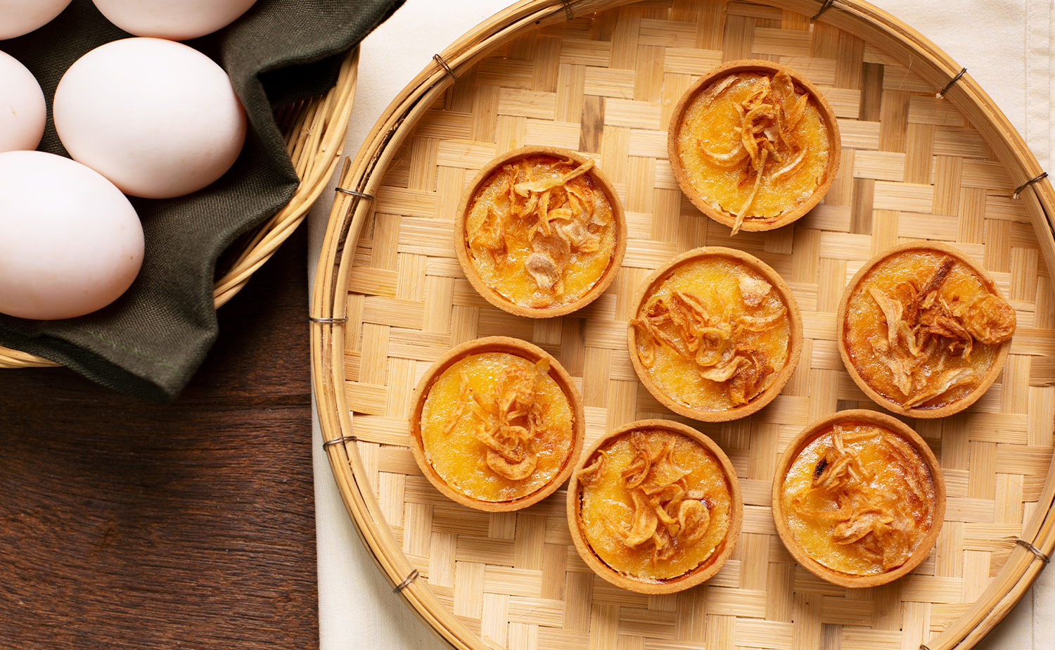 Thai Mung Bean Custard Tart (หม้อแกงถ้วยทอง)