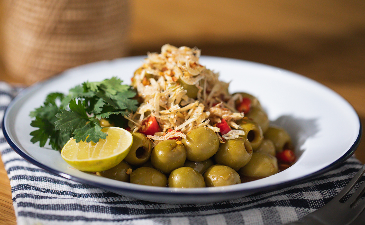 Spicy Olive Salad (มะกอกทรงเครื่อง)