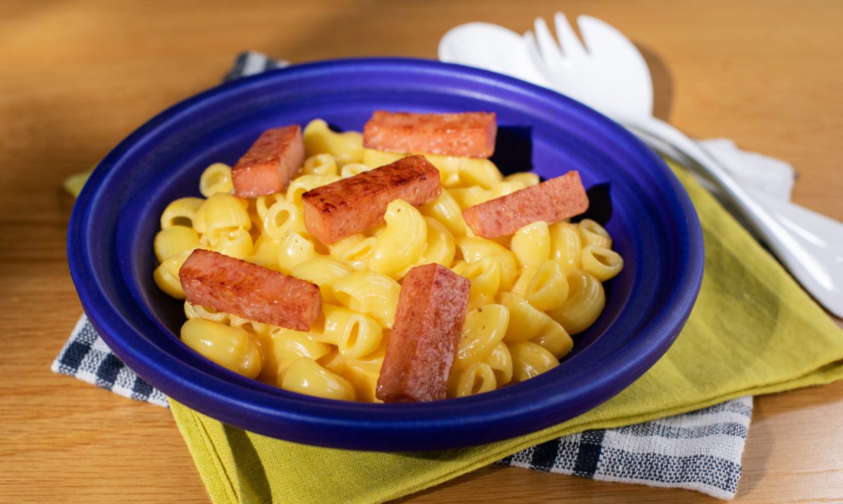 SPAM Mac & Cheese (แมคแอนด์ชีสแฮมกระป๋อง)