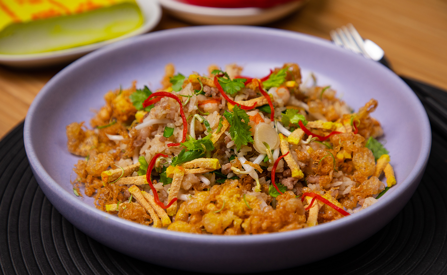 Sticky fried rice (ข้าวผัดหมี่)