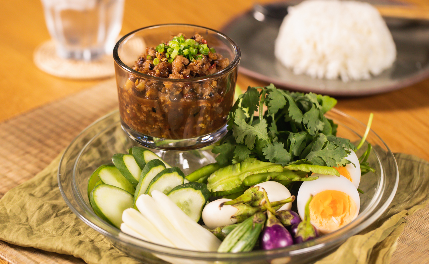 Ferment Anchovy and Tamarind Chilli Relish (น้ำพริกมะขามปลาร้าหมูสับ)