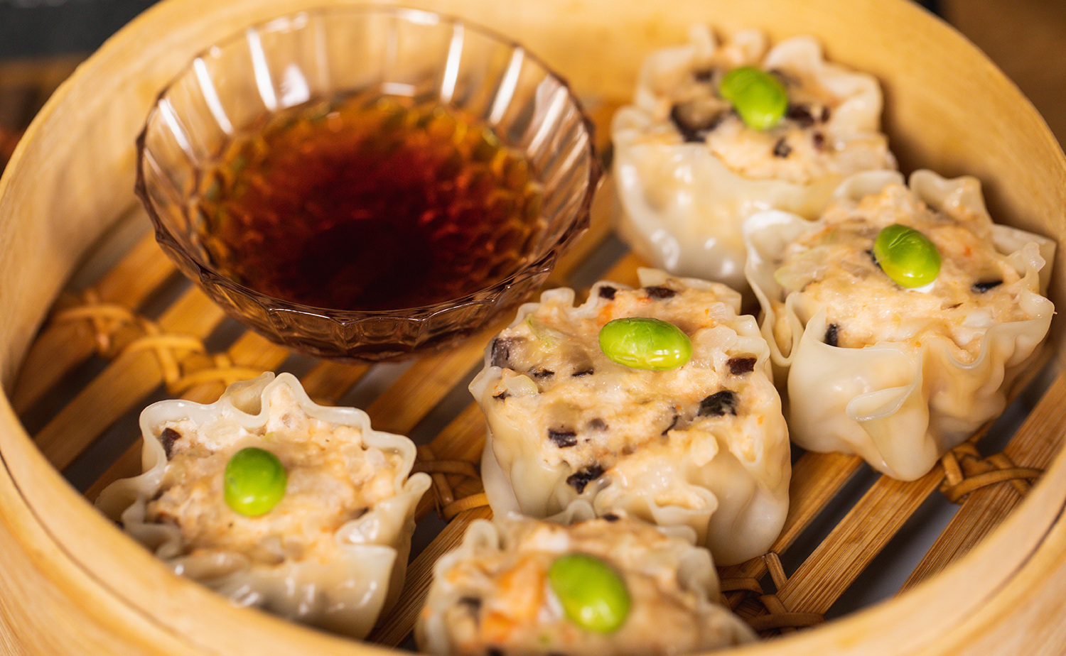 Japanese-style Shrimp Dumplings (ขนมจีบกุ้ง)