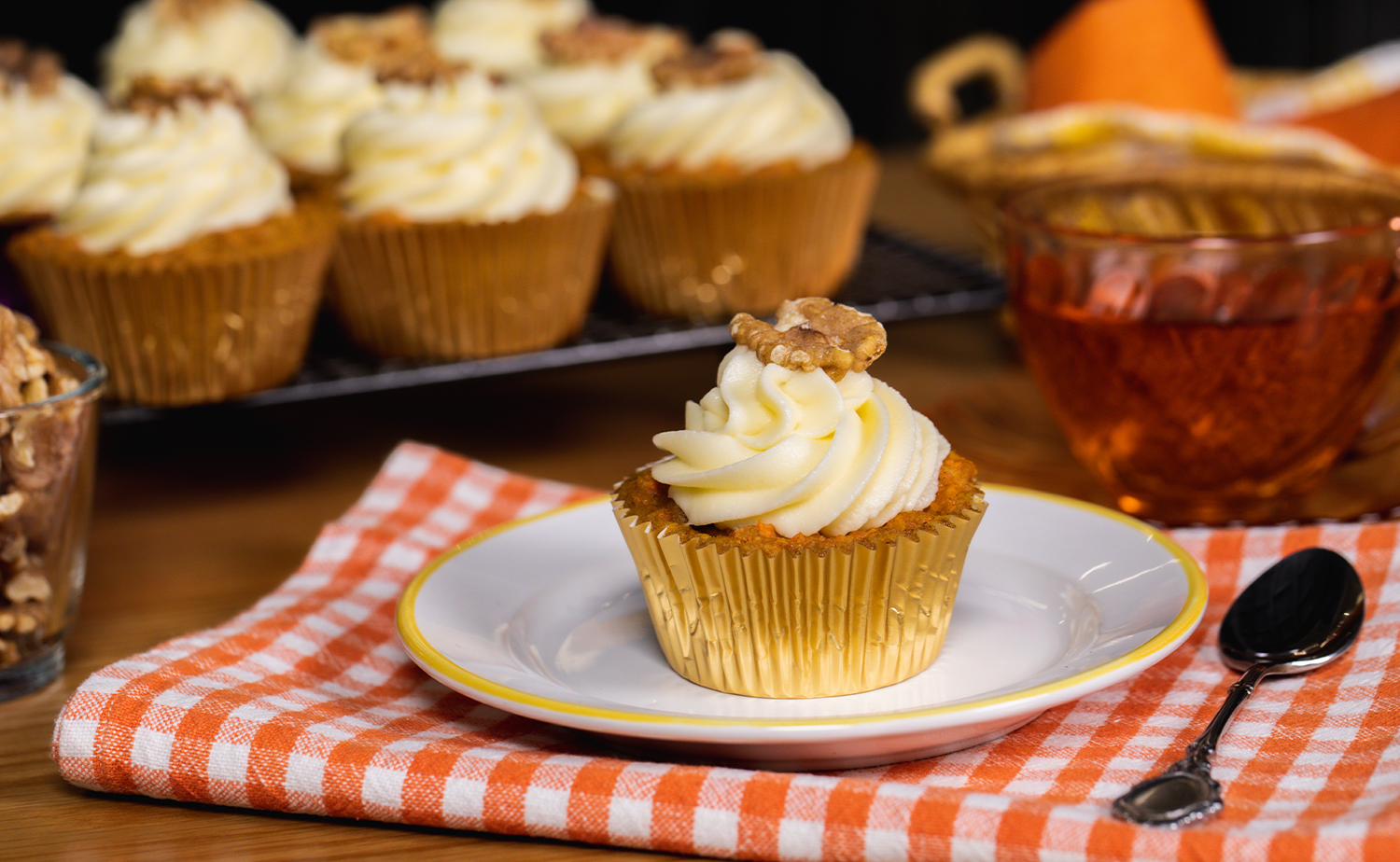 Gluten Free Carrot Cupcake (คัพเค้กแคร์รอตไร้กลูเตน)
