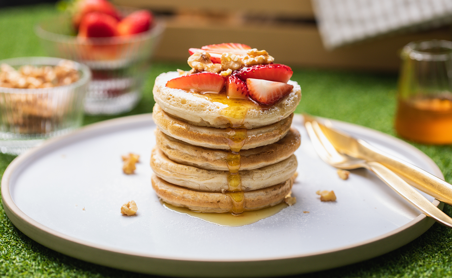 Vegan Fluffy Pancake (แพนเค้กวีแกน)