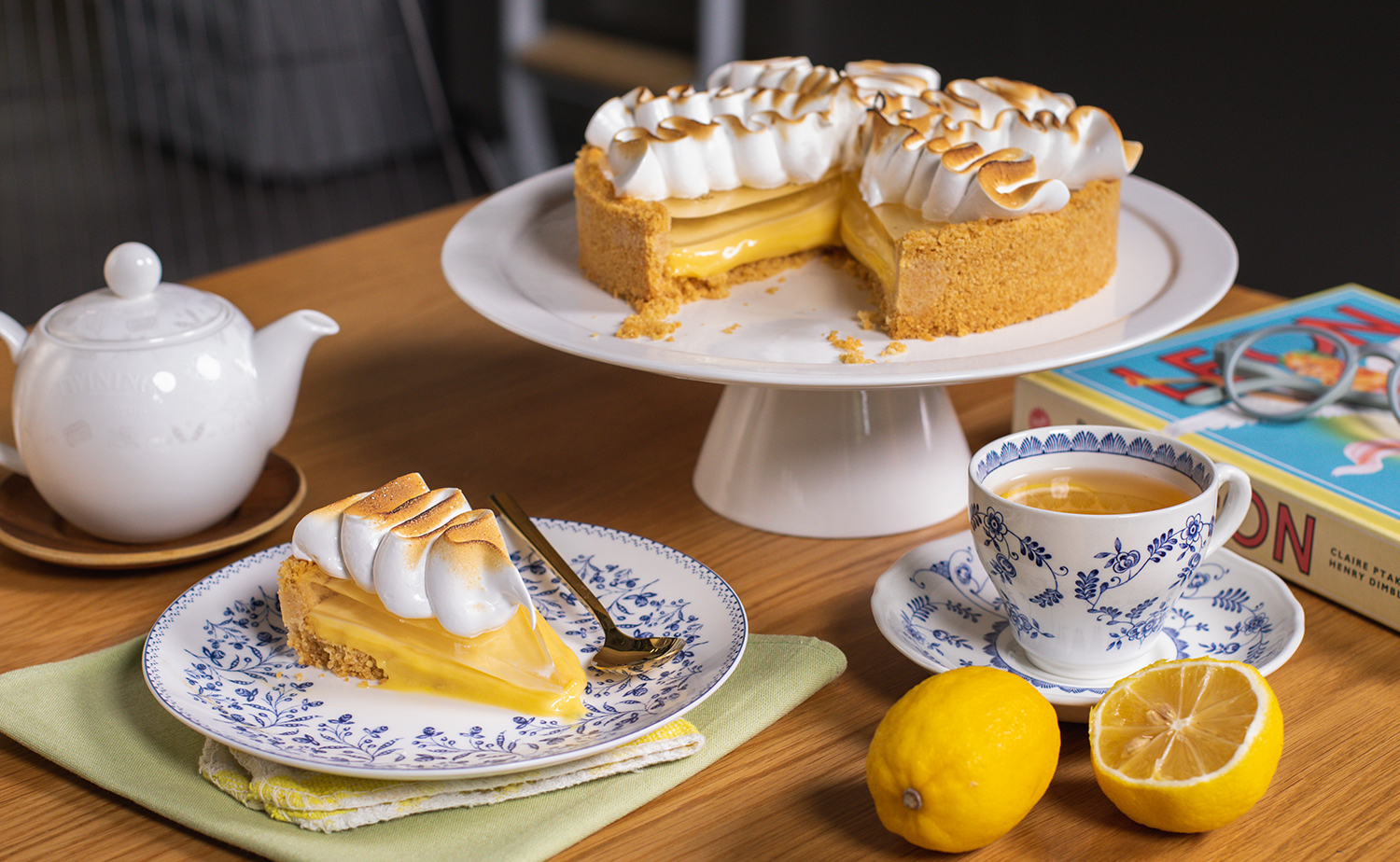 Lemon Jelly Meringue Tart (ทาร์ตเลมอนเยลลี่เมอแรงก์)