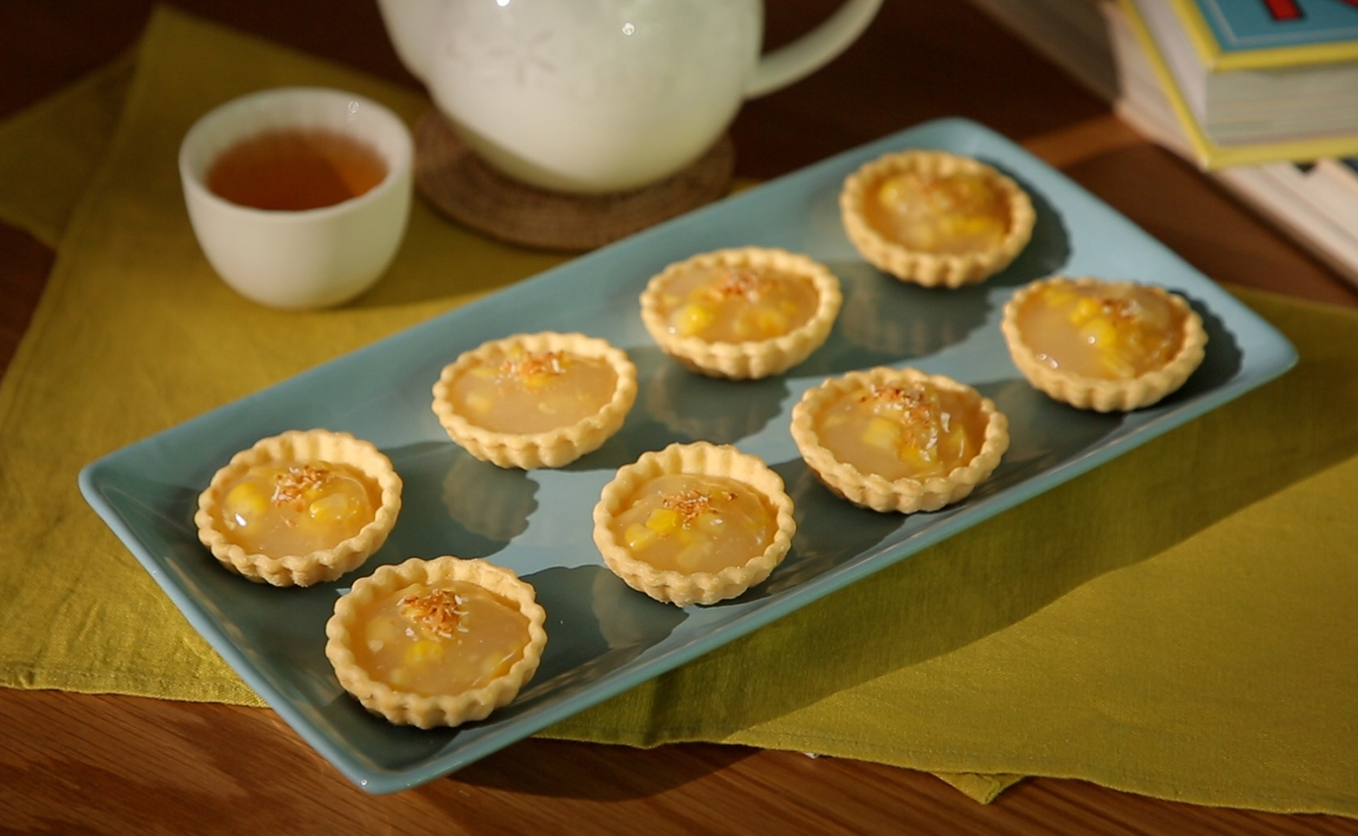 Coconut Juice and Corn Tartlets (ทาร์ตน้ำมะพร้าวข้าวโพด)