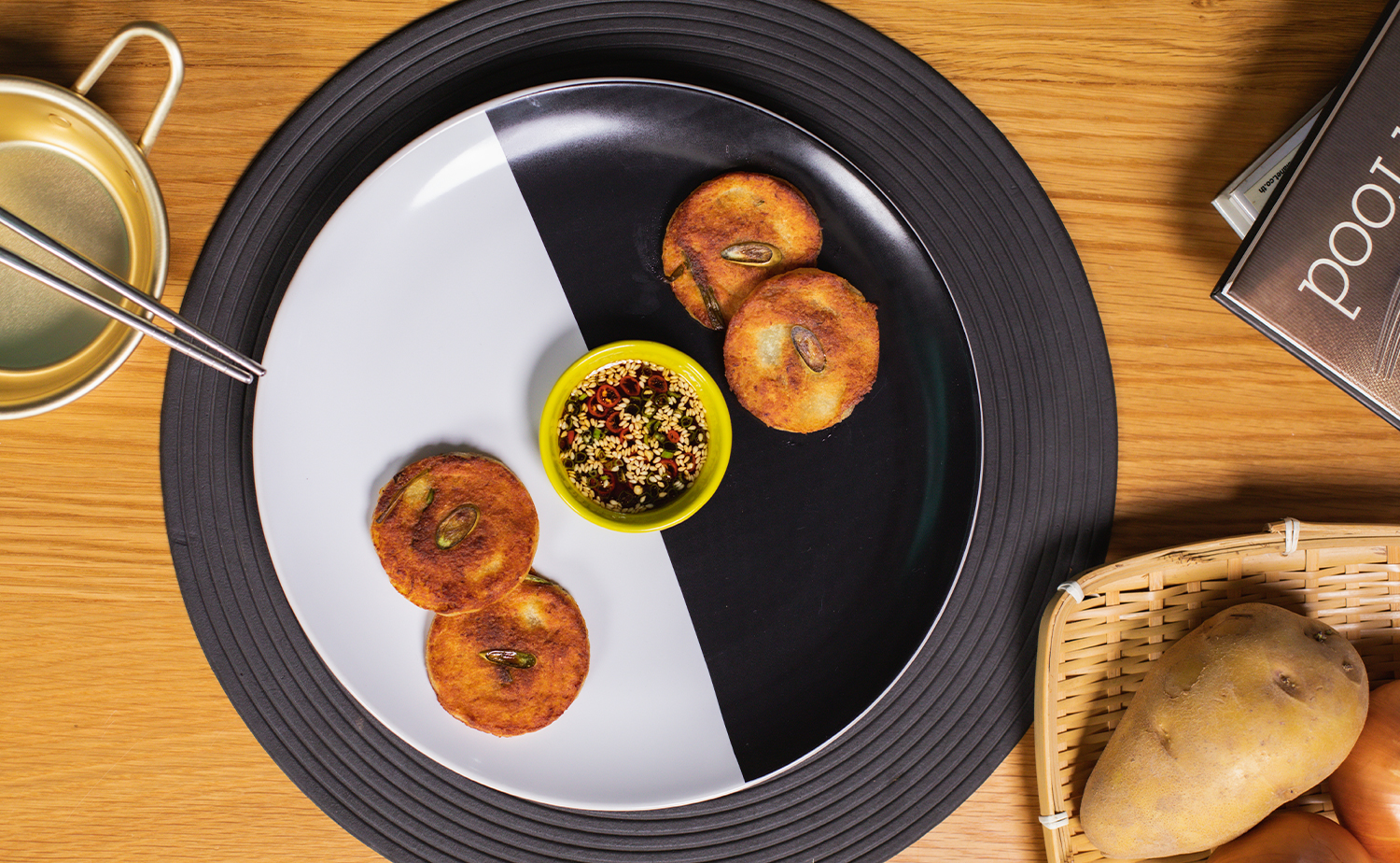 Korean Potato Pancake (แพนเค้กมันฝรั่ง)