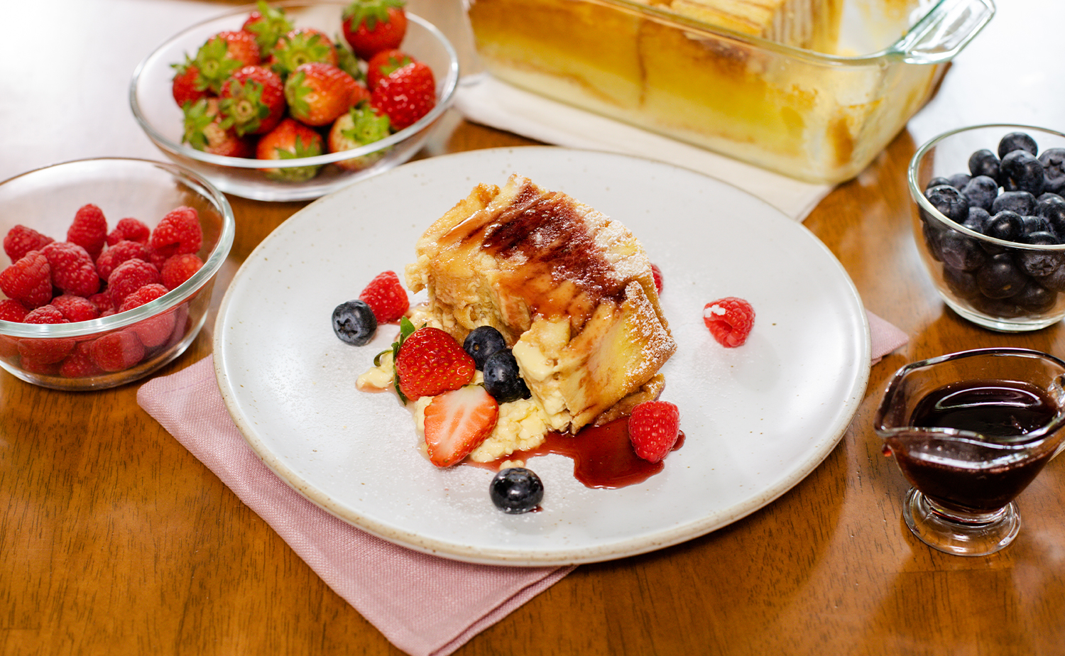 Honey Berry Bread Pudding (ฮันนีเบอร์รีเบรดพุดดิ้ง)