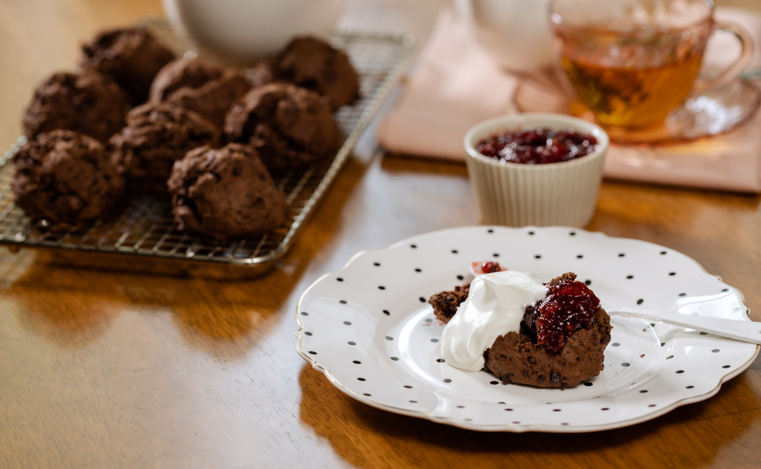 Double Chocolate Scones (ดับเบิ้ลช็อกโกแลตสโคน)