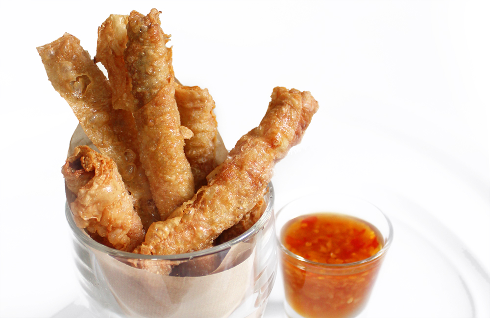 Deep Fried Tofu Skin Stick (ฮ่อยจ๊อสติ๊ก)