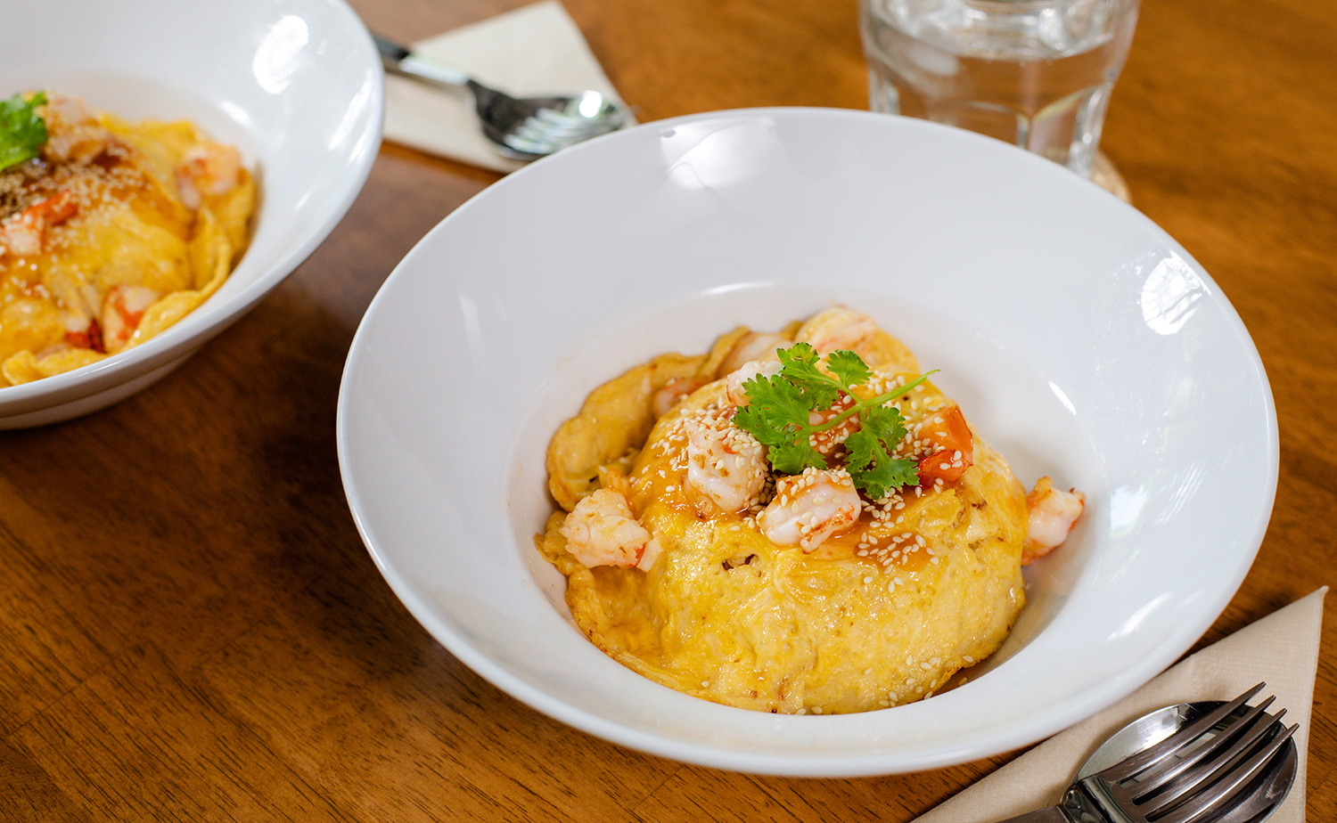 Scrambled Egg with Thai Sukiyaki Fried Rice (ข้าวผัดหน้าไข่ข้นรสสุกี้)