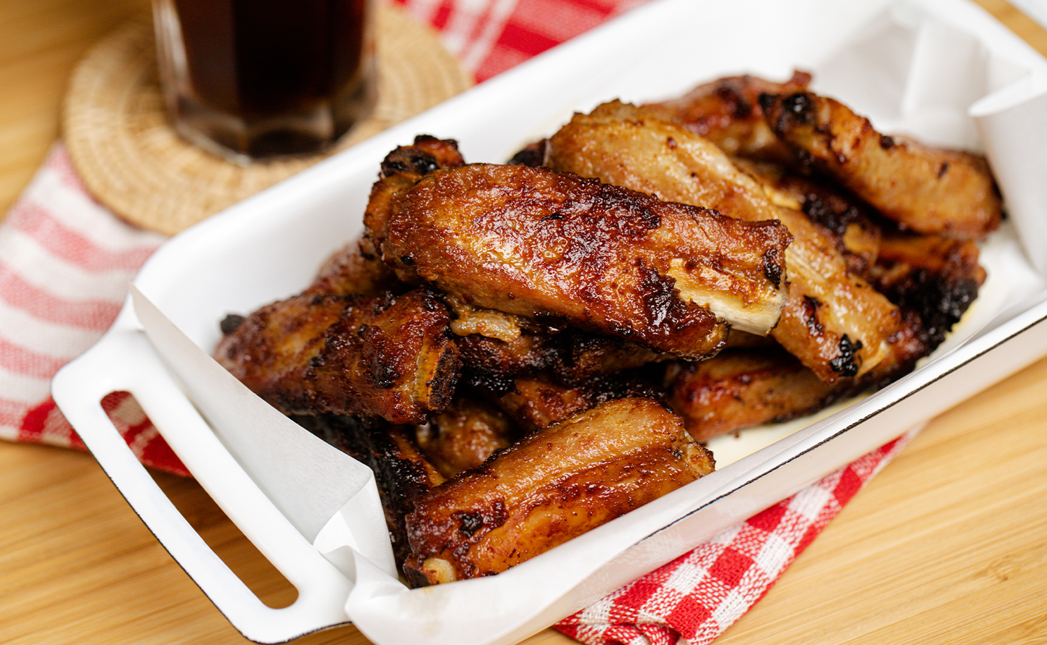 Honey Garlic BBQ Pork Ribs (ซี่โครงหมูบาร์บีคิวการ์ลิคฮันนี)