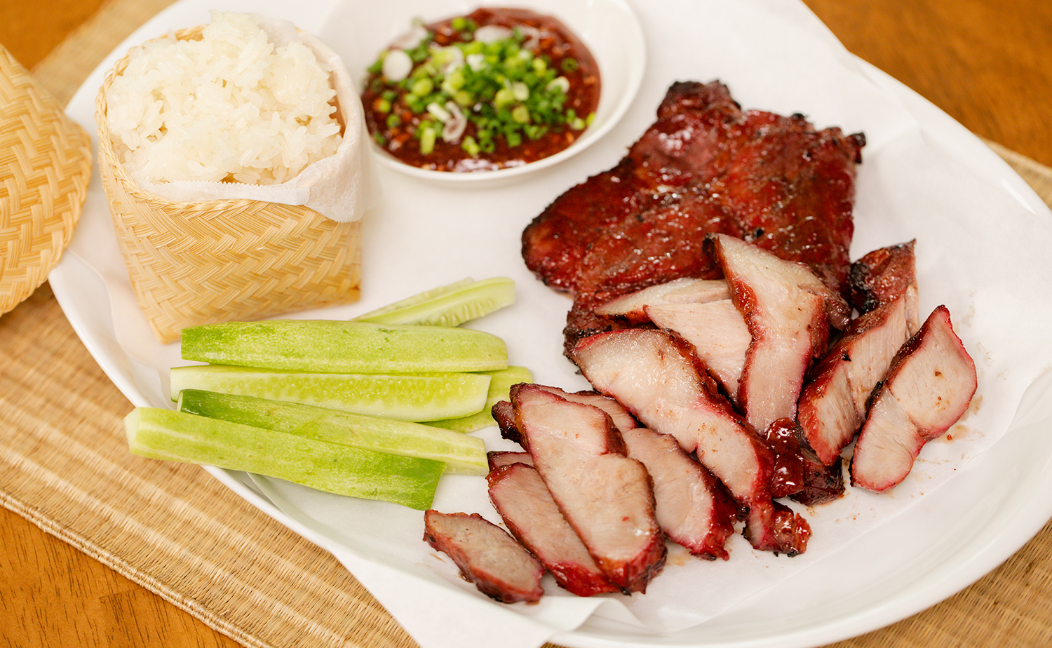Chinese Barbeque Pork Collar (คอหมูแดงย่าง)