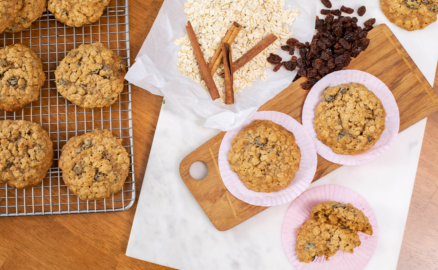 Classic Oat Raisin Cookies (คุกกี้โอ๊ตเรซิน)