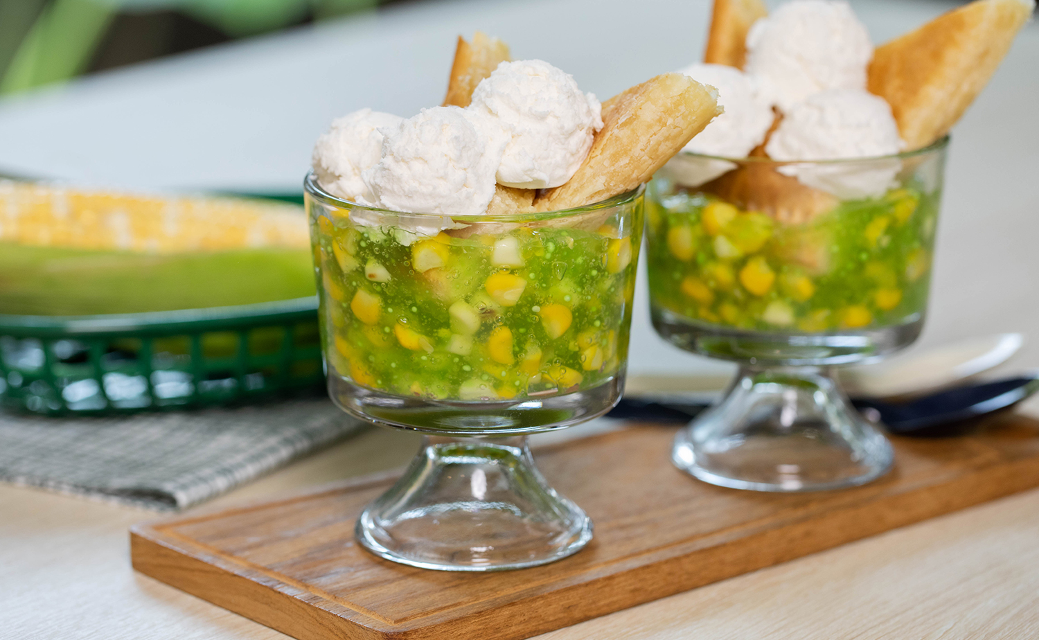 Corn Pie Parfait (พาร์เฟต์พายข้าวโพด)