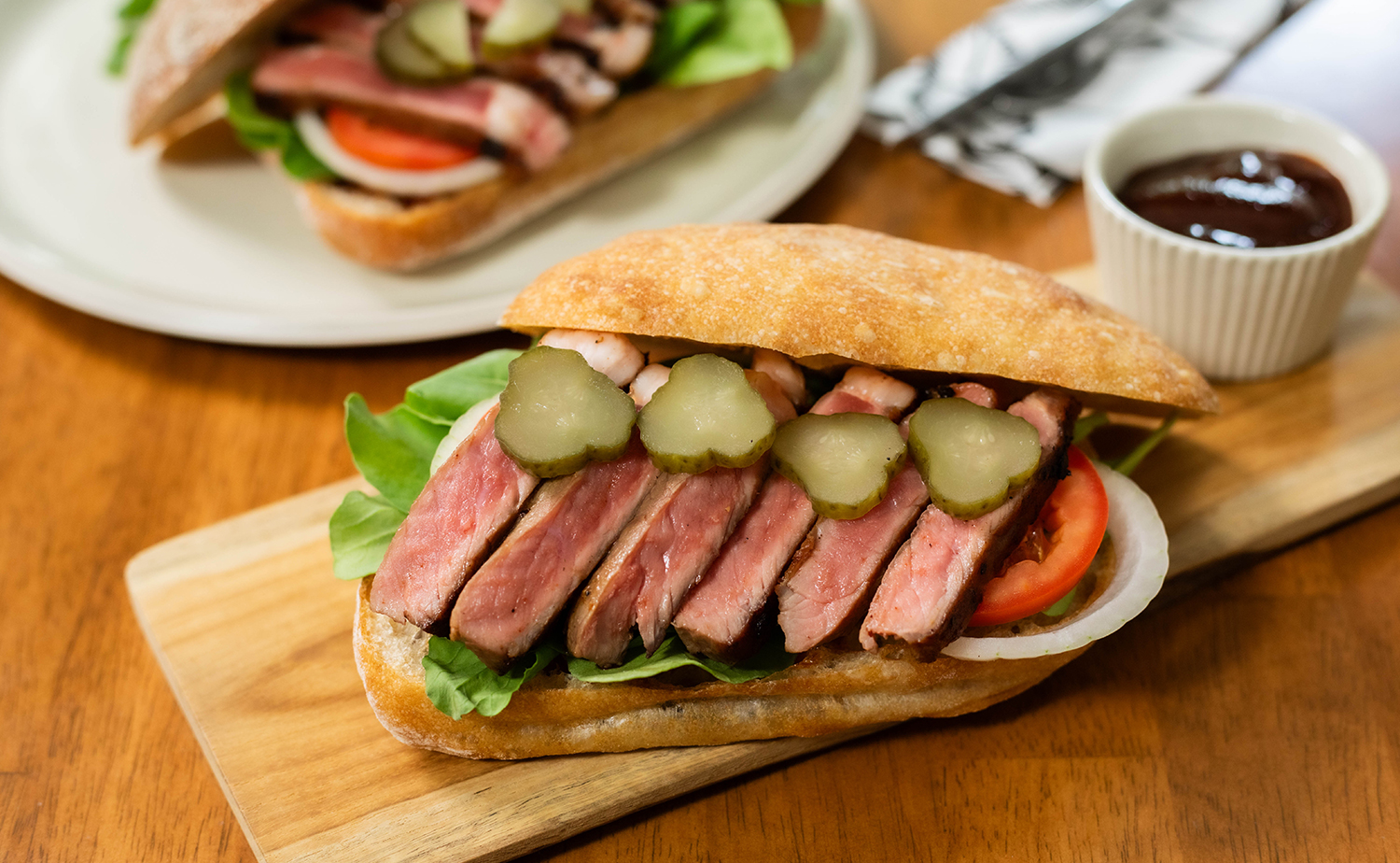 Steak Sandwich (สเต็กแซนด์วิช)