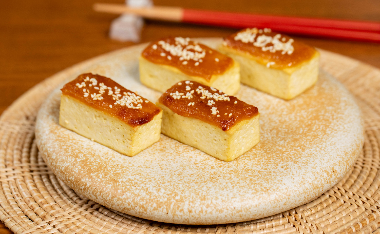Tofu Dengaku (เต้าหู้หน้ามิโสะ)