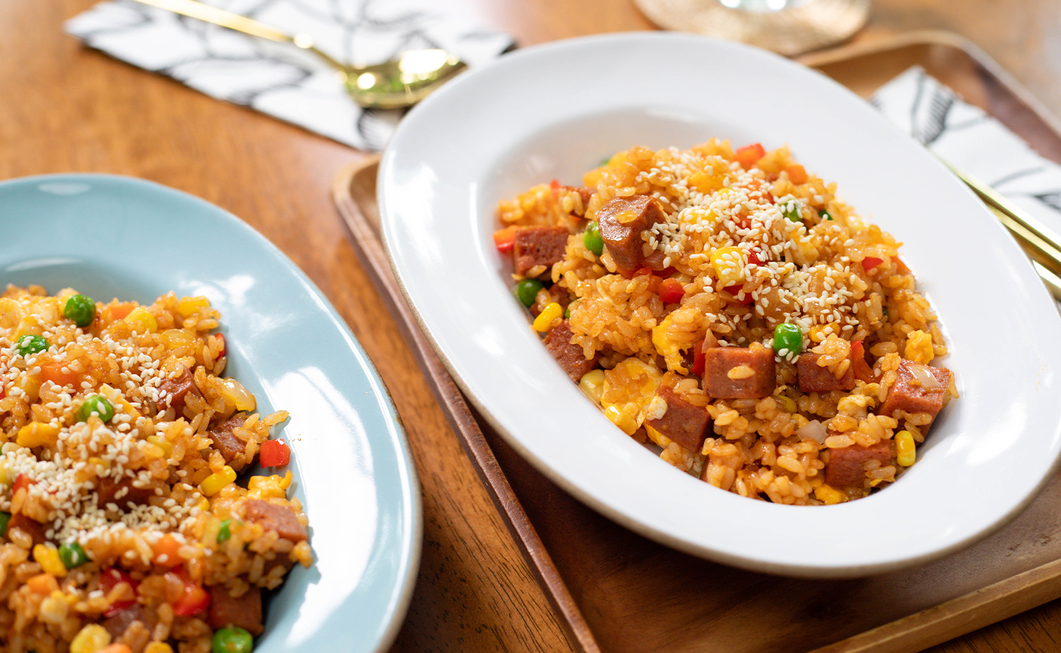 Spam Fried Rice (ข้าวผัดสแปม)