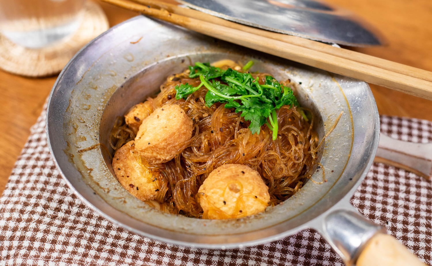 Baked Glass Noodles with Egg Tofu (เต้าหู้ไข่อบวุ้นเส้น)