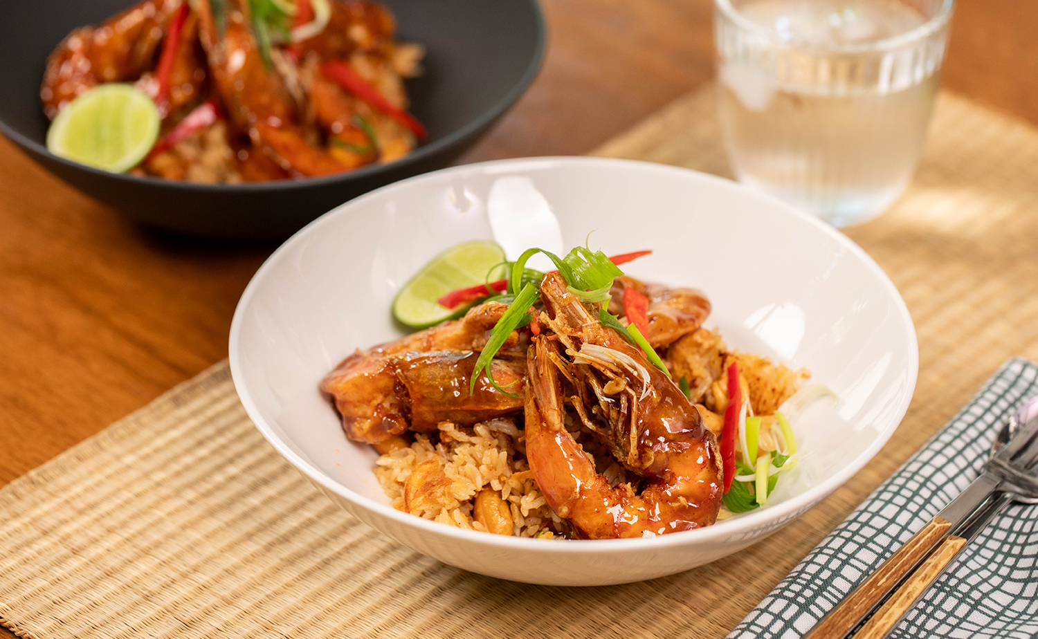 Tamarind Prawn Fried Rice (ข้าวผัดหน้ากุ้งซอสมะขาม)