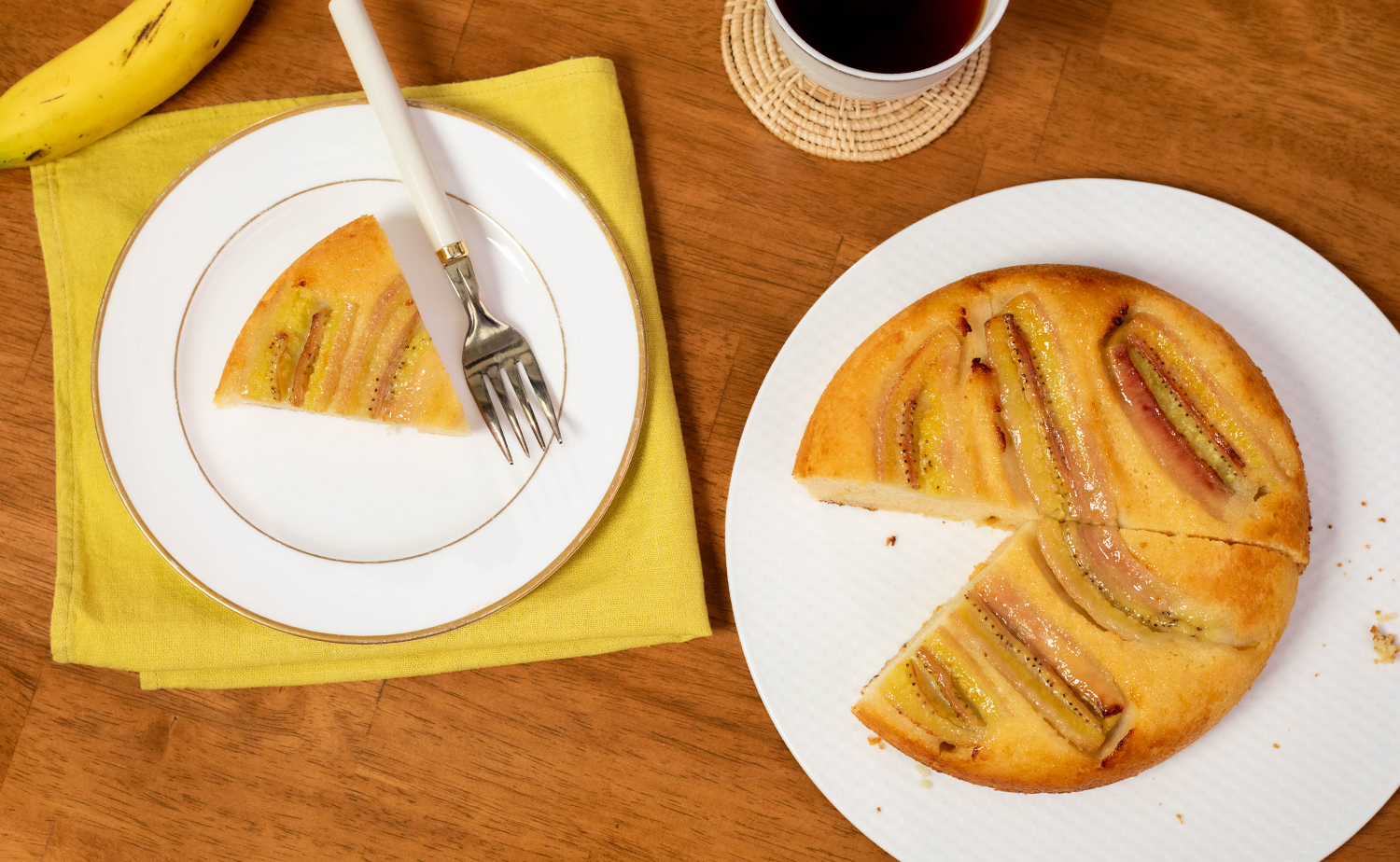 Supersized Upside-down Banana Pancake (ซุปเปอร์ไซด์แพนเค้กหน้ากล้วยหอม)