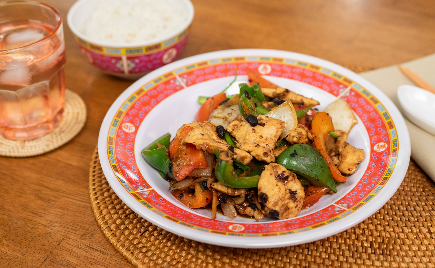 Stir-fried Chicken with Black Bean Sauce (ไก่ผัดเต้าซี่)
